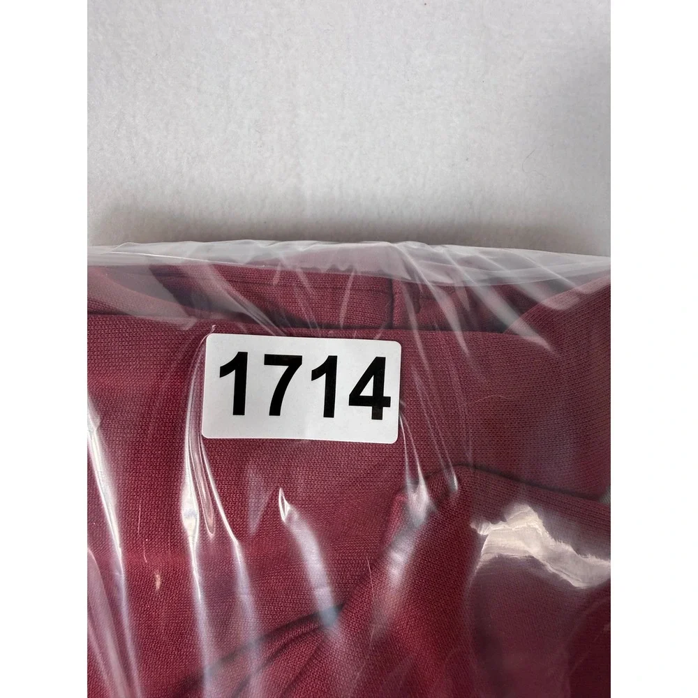 Nike Dri-FIT Track Jacket Medium Maroon White Sporty Athleisure Zip Up